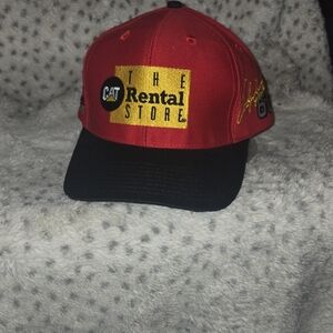 Rust Caterpillar Red and Black CAT Cap